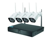 NVR Wi-FI 4 canaux + 4 caméras 1080P 3 MPX