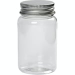 creativ company plastglass med lokk 100 ml 10 stk/1 pk plastburk lock, h: 77 mm, dia. 45 ml, st./ 1