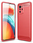 Hülle® Firmness and Flexibility Case Compatible for Xiaomi Redmi Note 10 Pro 5G(Red)