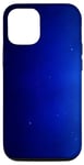 Coque pour iPhone 14 Pro Bleu nuit galaxie nébuleuse étoiles