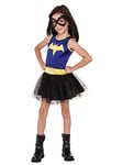 RUBIES - DC Superhero Girls Officiel - Robe Tutu Batgirl - Déguisement Enfant Fille - Costume Violet et Noir, Masque - Taille Unique - 4-6 ans - Pour Halloween, Carnaval - Idée Cadeau de Noël