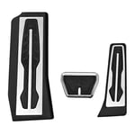 ZIMAwd Stainless Steel Car Accelerator Pedal Brake Pedals Cover Rest Pedals,For BMW 5-Series G30 G31 2017