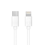 Kabel USB-C to iPhone Lightning PD 20W 3A C291 1m - Vit BOX