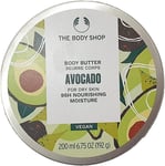 The Body Shop Avocado Body Butter for DRY SKIN, Protect and Nourish Skin 96HR MO