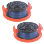 Spares2go 10m x 1.5mm Spool Line and Cover for Black and Decker Strimmer Trimmer (Pack of 2)