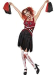 Smiffys Costume cheerleader horreur High School, avec robeet Pom Poms