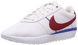 Nike Femme Cortez G Chaussures de Golf, Blanc (White/Varsity Red-Varsity Royal-White 100), 35.5 EU