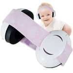 Baby Öronmuffar Brusreducerande Hörlurar med Elastisk Rem Brusreducerande Öronmuffar Hörlurar för Spädbarn Småbarn Öron Skydd för Sömn