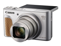 Canon PowerShot SX740 HS - Digitalkamera - kompakt - 20.3 MP - 4K / 30 fps - 40optisk x-zoom - Wireless LAN, Bluetooth - sølv