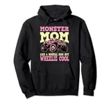 Monster Truck Mom Boy Mom Birthday Wheelie Cool Momster Pullover Hoodie