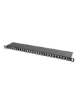 Lanberg PPS5-0024-B - patch panel - 0.5U - 19"