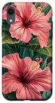 Coque pour iPhone XR Rose Hibiscus Tropical Floral Hawaiian Flowers Island