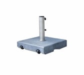 Parasollfot med hjul 50 kg - matt grey granit