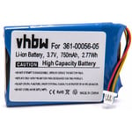 vhbw Batterie compatible avec Garmin Nuvi / Nüvi 52LM, 56LMT, 66LM, 68LMT appareil GPS de navigation (750mAh, 3,7V, Li-ion)