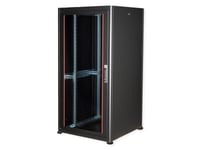 Roline 26.21.0208, Fristående Rack, 32U, 600 Kg, Kuggskenor, Justerbara Fötter, 77 Kg