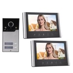 Video Doorphone Easy Operation Doorbell Intercom System Sensitive Touch Button