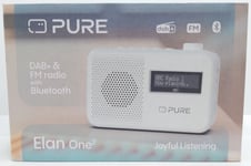 Pure Elan One2 Radio - Portable DAB+/ FM / Bluetooth / AUX - White