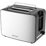 Westpoint Deluxe 2 Slice Toaster, Stainless Steel, 2 Slice, Brushed and Polished