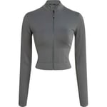 Calvin Klein Sport Seamless Zip Up Jacket Grön polyamid Medium Dam