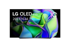 LG OLED evo OLED83C34LA, 2,11 m (83"), 3840 x 2160 pikseliä, OLED, Älytelevisio, Wi-Fi, Musta