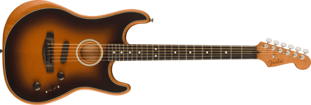 Fender DE American Acoustasonic Stratocaster, Ebony Fingerboard, 2-Color Sunburst