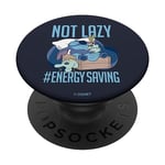 PopSockets Disney Lilo & Stitch Not Lazy Energy Saving PopSockets PopGrip - Support et Grip pour Smartphone/Tablette avec un Top Interchangeable