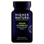 HIGHER NATURE Vegan Vitamin D3 1000 IU - 90 Capsules
