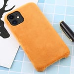 SAHUD Ultrathin Phone Case for iphone 11 Protective Back Cover Case, for iPhone 11 Plush (Color : Coffee)