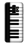 Black and White Piano Keyboard Case Cover For Samsung Galaxy S9