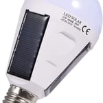 LED solcellslampa, E27 IP 65 vattentät inomhus/utomhus solcellslampa