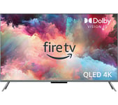55" AMAZON Omni QLED Series Fire TV QL55F601U  Smart 4K Ultra HD HDR TV with Amazon Alexa, Silver/Grey