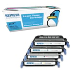 Refresh Cartridges Full Set Value Pack 642A Toner Compatible With HP Printers
