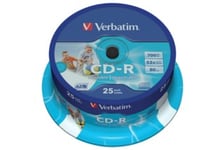 CD-R Skiva Verbatim printable 700mb/80min