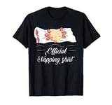 Sleeping Axolotl Pyjamas Axolotl Lover Kids Official Napping T-Shirt