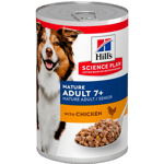 Mature Adult 7+ Savory Chicken Canned - Wet Dog Food 370 g x 12 - Hund - Hundefôr & hundemat - Våtfôr & våtmat - Hills Science Plan