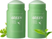 Green Tea Cleansing Mask Stick 2Pack Green Mask Stick Blac Head Remover for Face