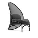 Ton - Chips Lounge Chair Beech Black Grain B123 Polo 01 Nero/Jet Bioactive 8033 - Jet Bioactive 8033 - Fåtöljer - Trä/Textilmaterial