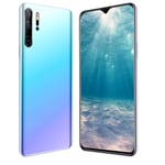 Mobile Phone, P30pro (2020) Android 10.0 SIM Free Smartphone Unlocked with 6.3 Inch Touch Display, 2 Card Slots, 6GB Ram 128GB Storage, 24MP Rear camera 13MP Front camera, Face ID,Sky blue