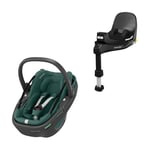 MAXI COSI Coral 360 bilbarnstol Essential Green och basstation FamilyFix 360 Pro