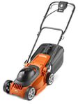 Flymo EasiStore 300R Li Cordless Rotary Lawn Mower - 40 V Battery (20 V x 2 Including Charger), 30 cm Cutting Width, 30 Litre Grass Box, Close Edge Cutting, Rear Roller, Space Saving Storage Features