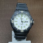 Casio MRW-200H-7E Standard Analog Men's Black Resin Strap Day Date Quartz Watch