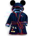 Barn Baby Musse Pigg Huva Morgonrock i fleece Tecknad Djur Nattkläder 1-6 år Navy Blue 3-4 Years