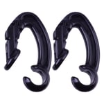 Hemobllo 2 Pcs Ear Hooks Cover Wireless Earbuds Ear Hooks Earphone Sport Grips Anti-Slip Earbud Tips Clips Anti-Slip Earphone Clasps Compatible for AirPods Pro 2 (Black)