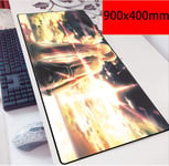 Mouse Pad Table Mat Sword Art Online Game Anime Character Konno Yuuki Laugh And Face Even In The Face Of Despair Oversized Non-slip Professional Gaming Mouse Pad For Desk Laptop PC-800x300mm