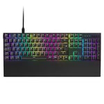 NZXT Function 2-2024 Full-Size Optical Gaming Keyboard | Illuminated RGB | 8K Polling Rate | Linear Optical Switches | Adjustable Actuation | Hot Swappable | Wrist Rest | Black UK (QWERTY)