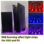 Bande Lumineuse Led Rgb À Intensité Réglable, Étanche, Avec Télécommande, Pour Console Ps5 Xbox Série X
