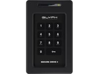 Dysk zewnętrzny HDD Glyph SecureDrive+ Keypad, 4TB Encrypted SSD Drive with Keypad, Bus-powered, USB 3.2 Gen1, USB-C & Thunderbolt compatible