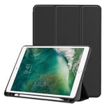 iPad Air 3rd Gen (2019) / iPad Pro 2nd Gen (2017) 10,5" cover med en pennelomme - Sort