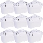 Universal Limescale Water Filter Cartridges For Brita Maxtra Jugs Pack Of 9