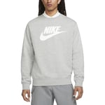 Nike Men's M NSW Club Bb Crew Gx Long Sleeve Top, Dk Grey Heather, XL